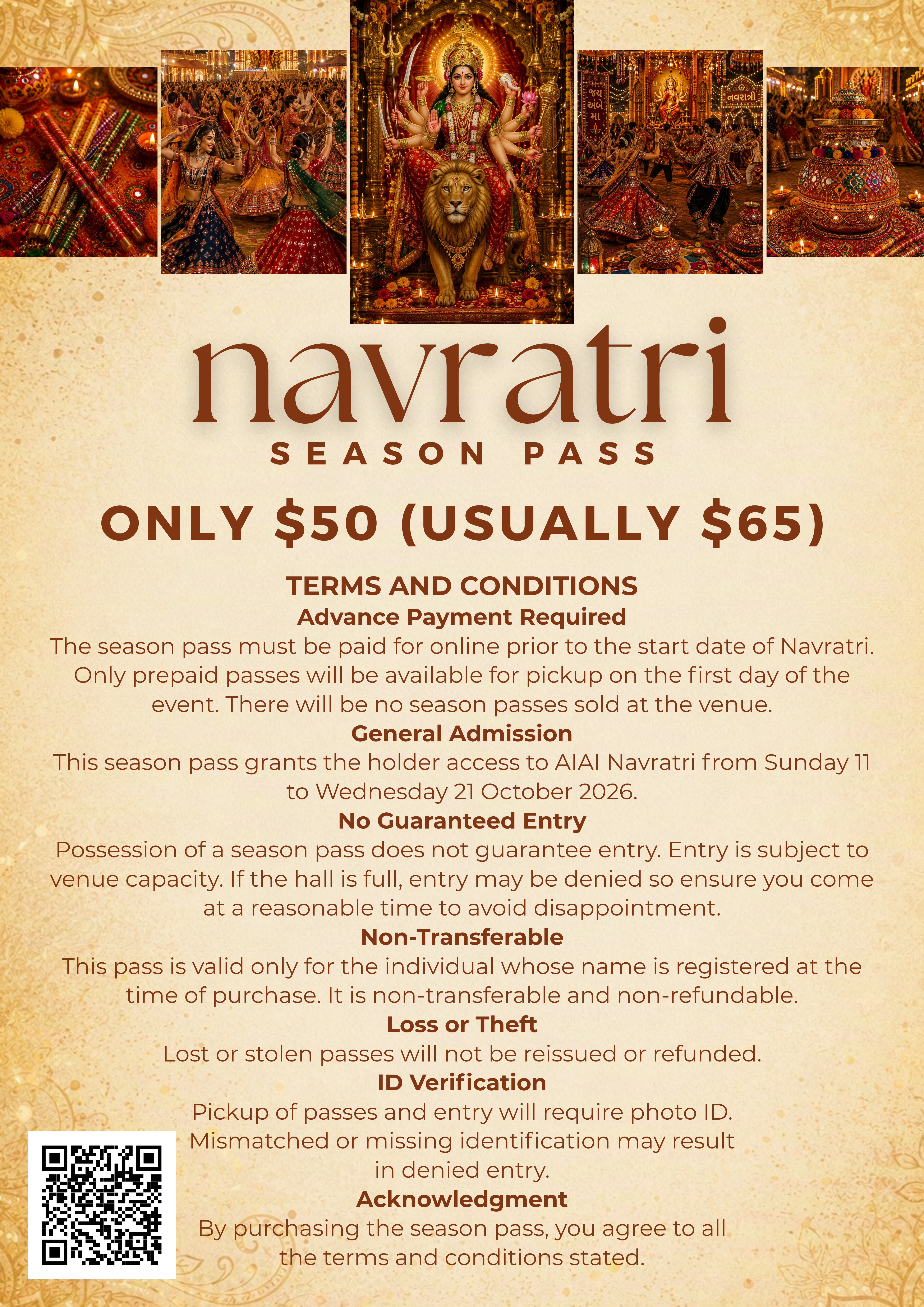 Navratri 2026 Season Pass